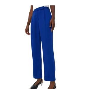 Tuckernuck Women's Sapphire Blue Straight Dress Pants Size L 1728-9-2